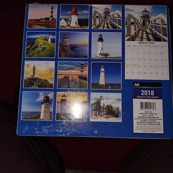 2018 LIGHTHOUSES CALENDARS-2 PACK/NEW/SEALED/VINTAGE-2018-NEW - Picture 2 of 2